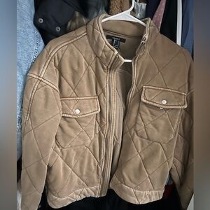 Wore 1 time. Very warm, sweatshirt soft material